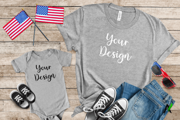 Download 4th of July Bella Canvas Mockup - 0222 - Premium Resources
