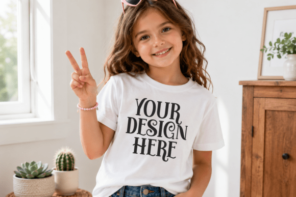 Download Bella Canvas 3001Y Beach T-Shirt Mockup - Bella canvas Collection